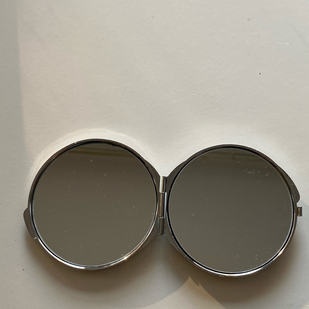 Blue Rhinestone Compact Double-Sided Mirror - Picture 4 of 5